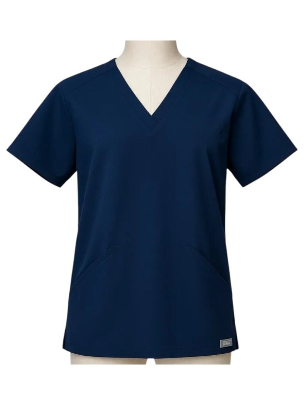 FIGS Technical Collection Scrub Top Women’s Medium Navy Blue Medical Uniform